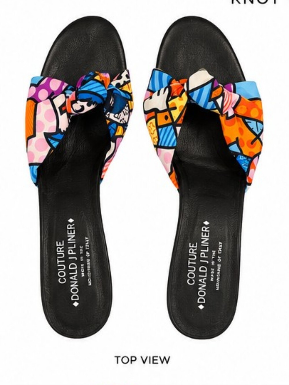 Donald J. Pliner Multicolor Knot-Front Slide Sandals - Priced For QUICK Sale